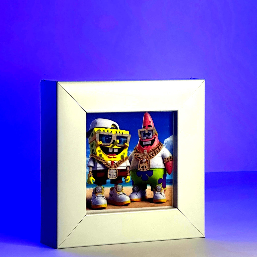 Spongbob & Patrick- Mini Desk Frame
