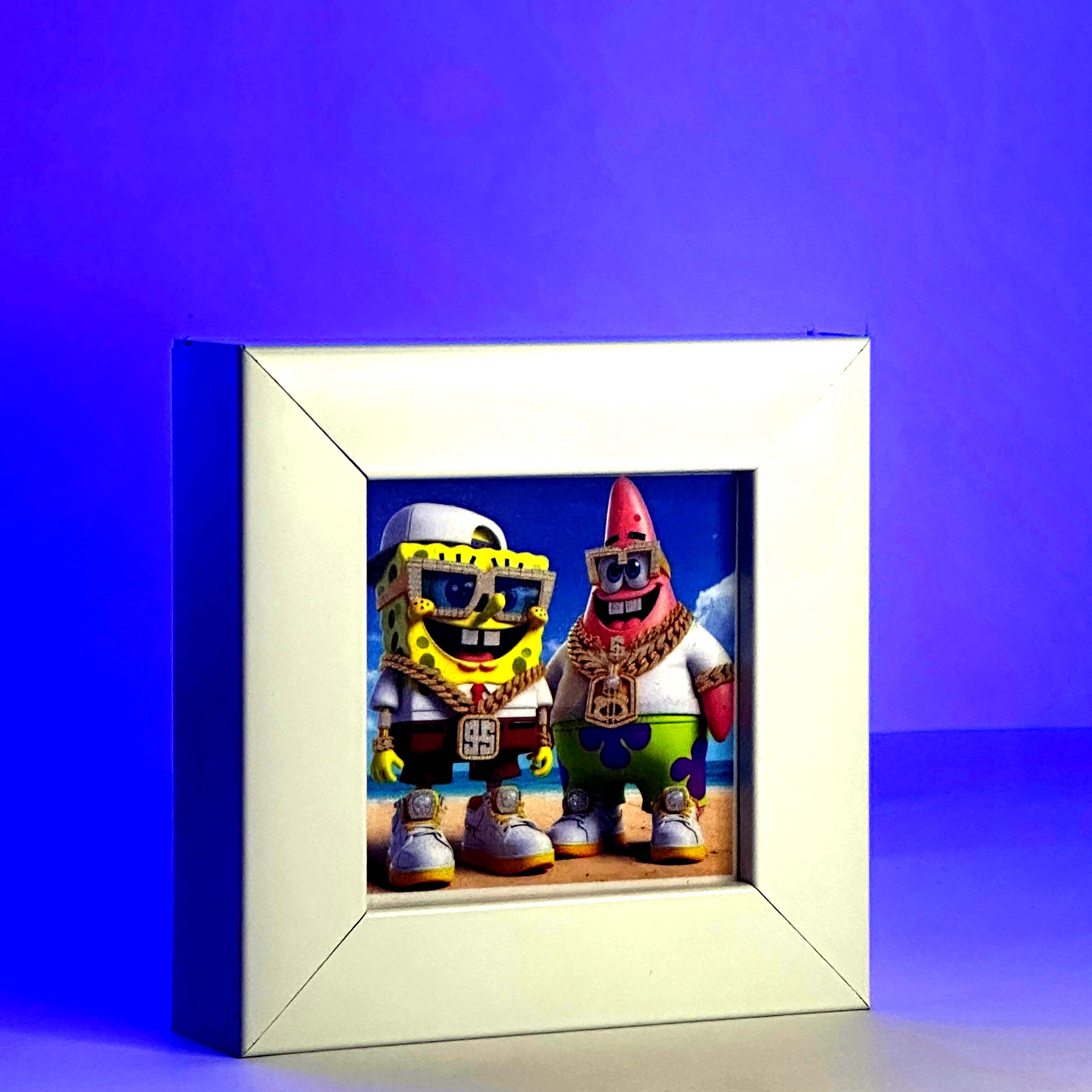 Spongbob & Patrick- Mini Desk Frame